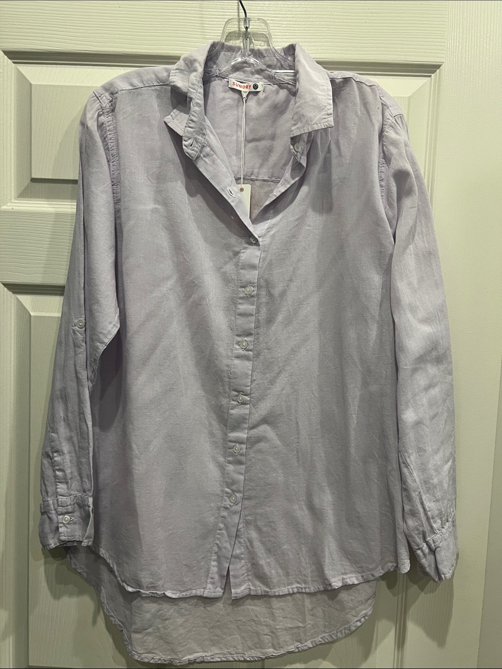 Sundry Lavender Button-Down Shirt